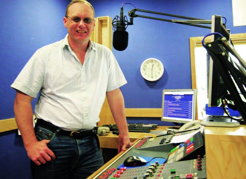 Patrick Boniface in a radio studio
